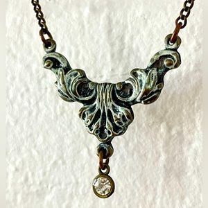 Dainty Handmade Necklace with small crystal detail